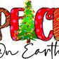 Peace On Earth - Ready To Press Sublimation Transfer Print Sublimation
