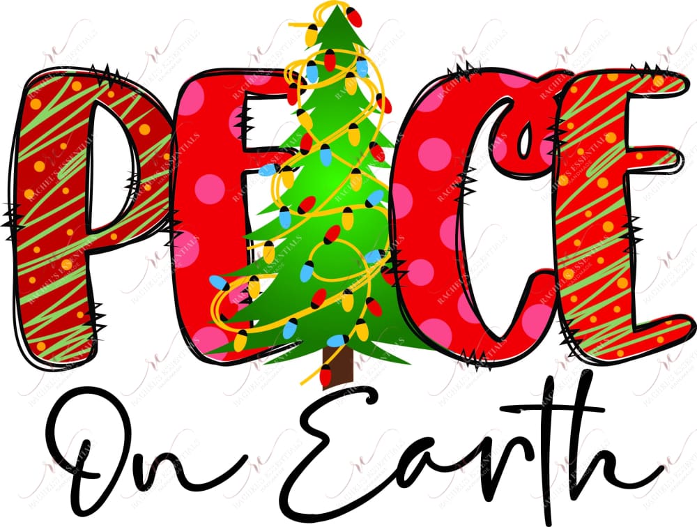 Peace On Earth - Ready To Press Sublimation Transfer Print Sublimation