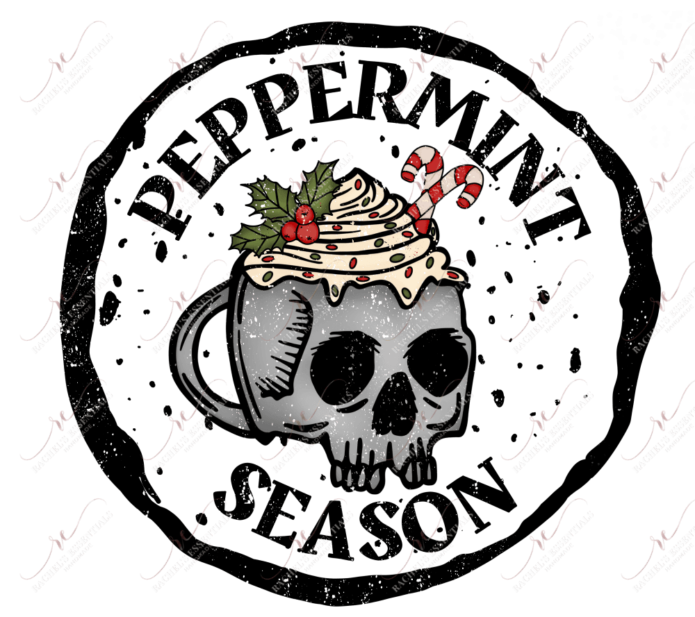 Peppermint Season - Ready To Press Sublimation Transfer Print Sublimation