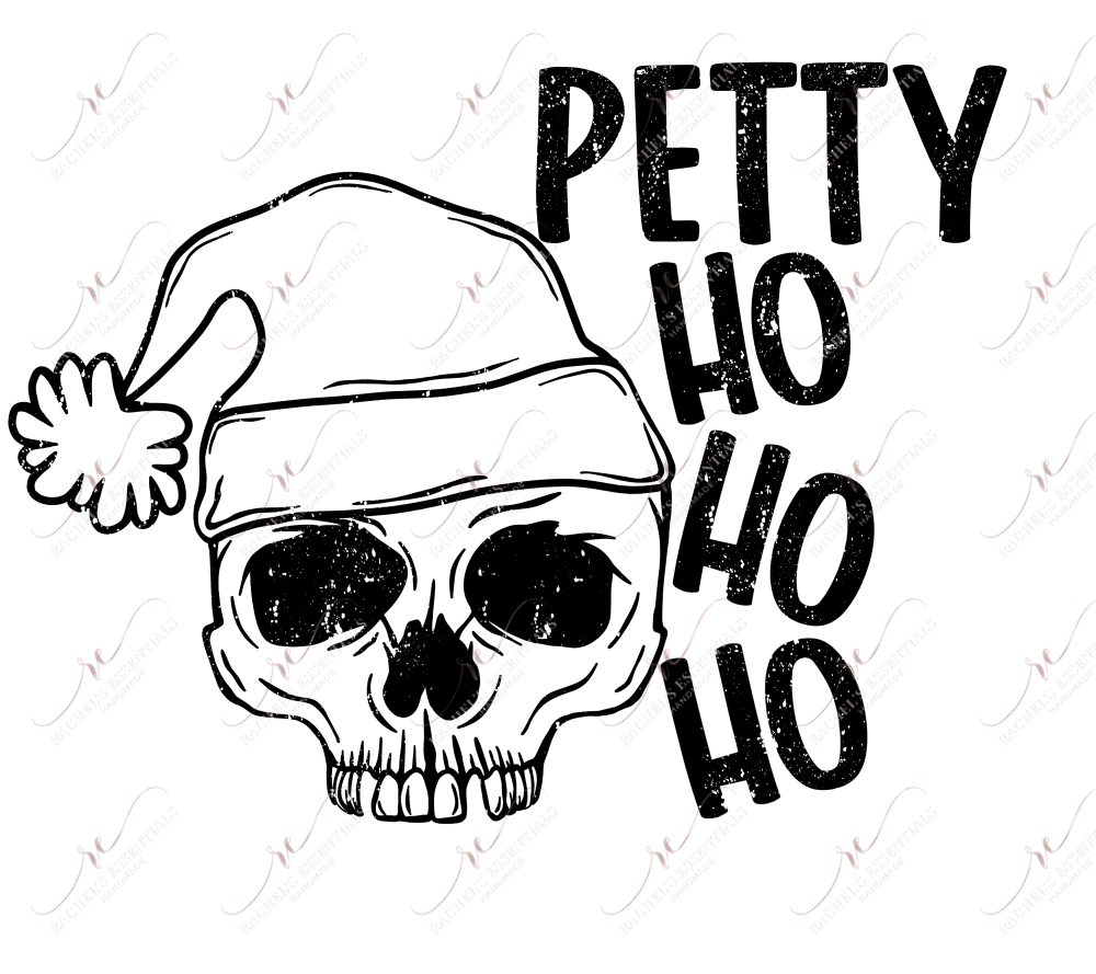 Petty Ho White - Ready To Press Sublimation Transfer Print Sublimation