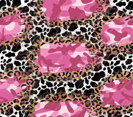 Pink Cow Camo - Ready To Press Sublimation Transfer Print Sublimation
