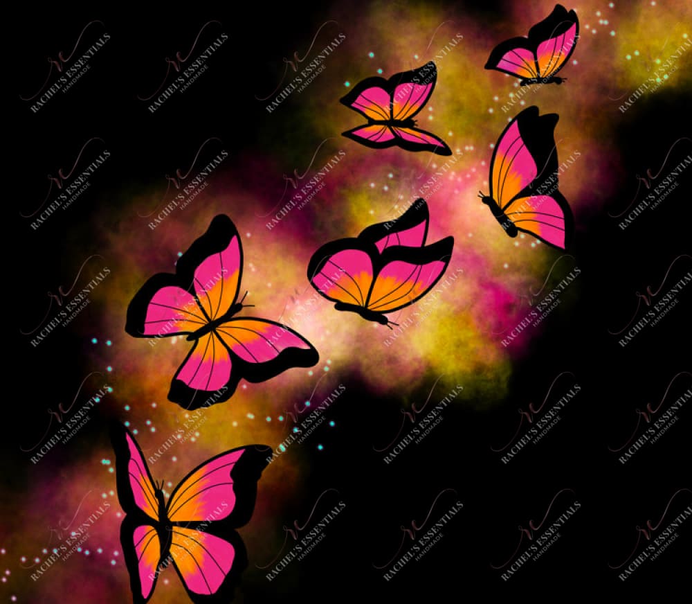 Pink Glow Butterflies - Vinyl Wrap