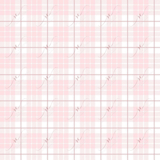 Pink Plaid- Ready To Press Sublimation Transfer Print Sublimation