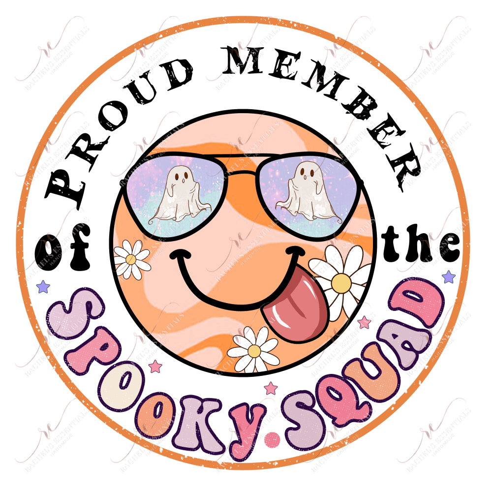 Proud Member Of The Spooky Squad - Clear Cast Decal
