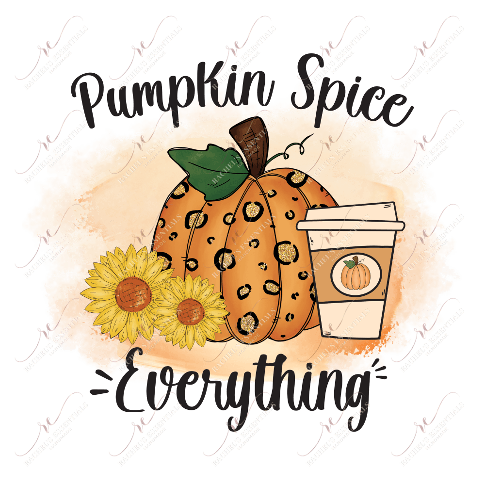Sublimation 1.99 Pumpkin spice everything - ready to press sublimation transfer print freeshipping - Rachel's Essentials