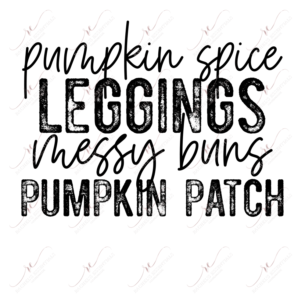 Pumpkin Spice - Ready To Press Sublimation Transfer Print Sublimation