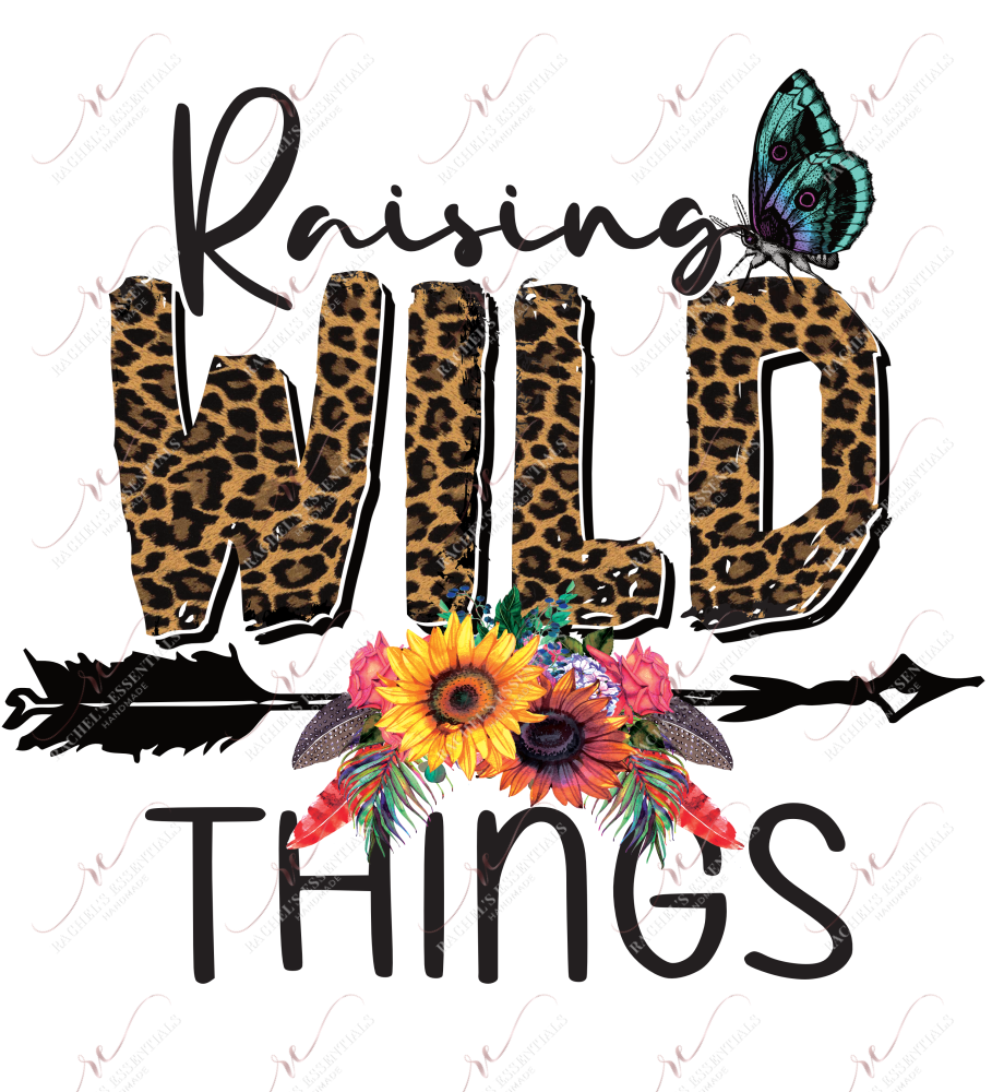 Raising Wild Things - Clear Cast Decal