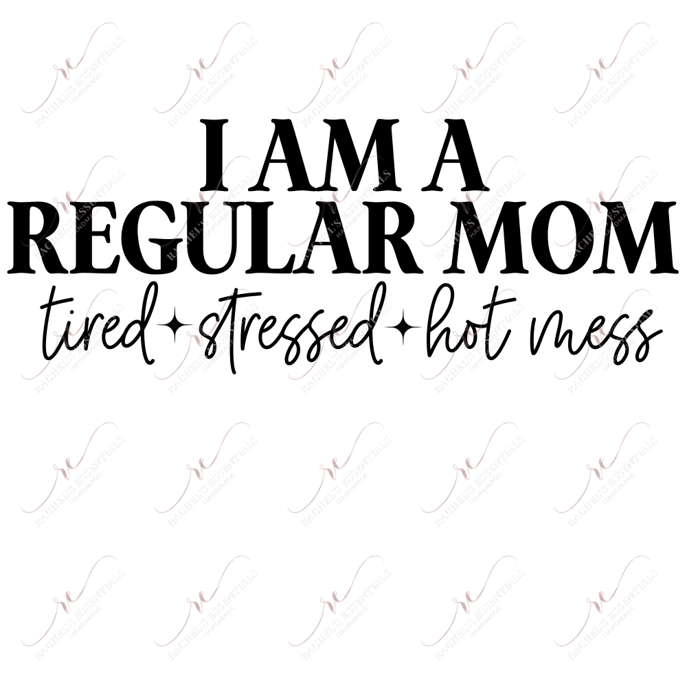 Regular Mom - Clear Cast Decal