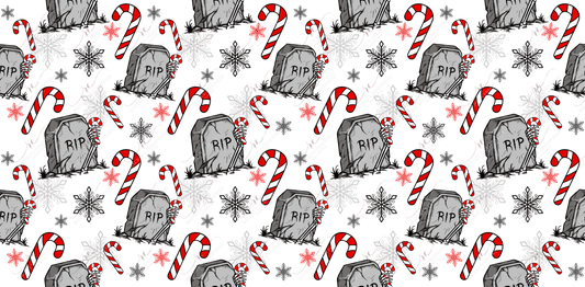 Rip Christmas Candy Canes - Ready To Press Sublimation Transfer Print Sublimation