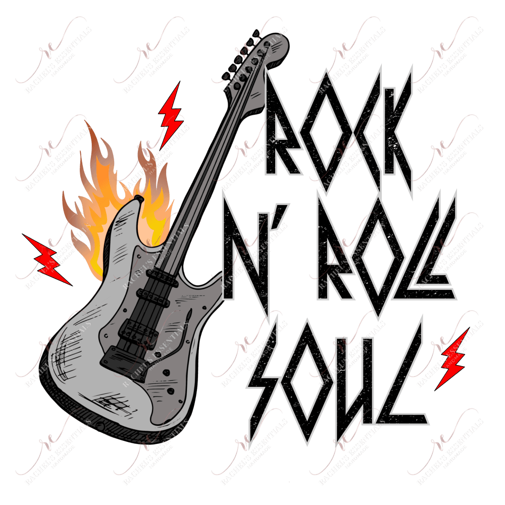 Rock N Roll Soul - Ready To Press Sublimation Transfer Print Sublimation