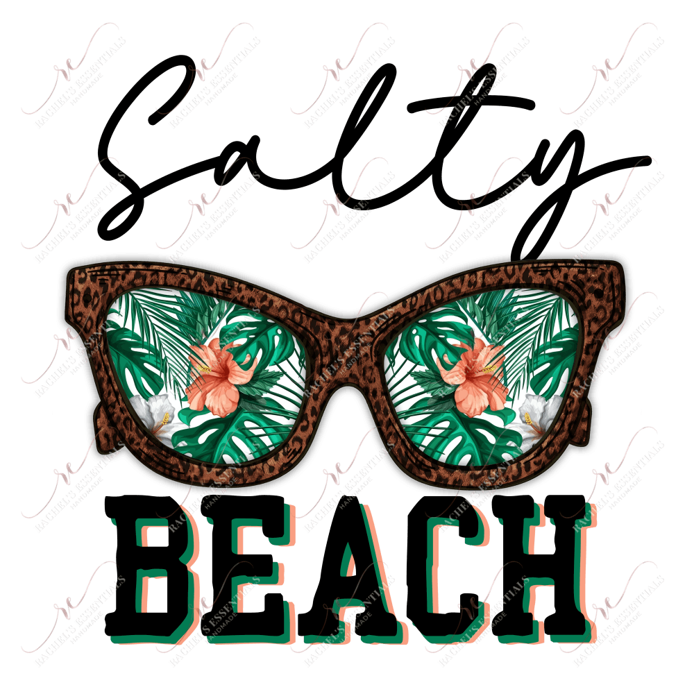 Salty Beach - Clear Cast Decal