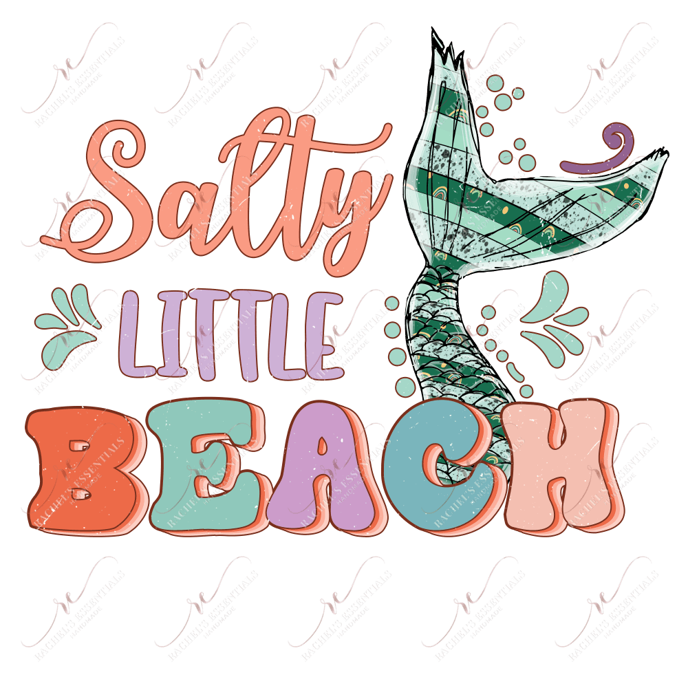 Salty Little Beach - Ready To Press Sublimation Transfer Print Sublimation