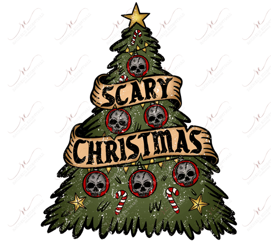 Scary Chrismtas - Clear Cast Decal
