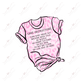 Shirt Care Instructions Pink - Business Sticker Set