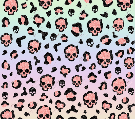 Skull Leopard - Ready To Press Sublimation Transfer Print Sublimation