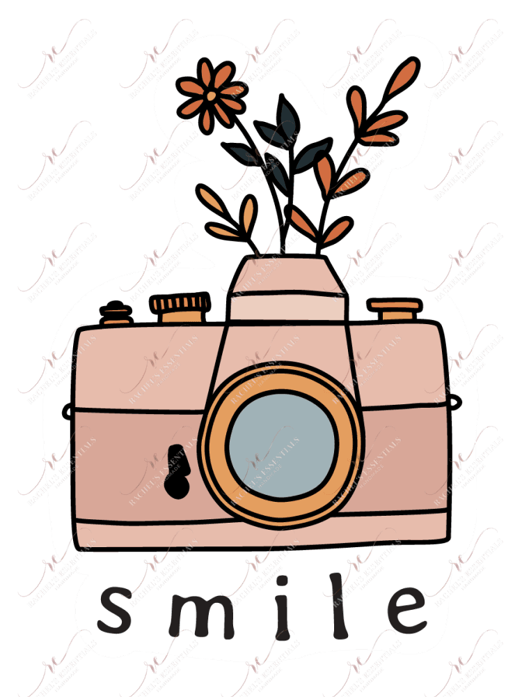 Smile Camera - Ready To Press Sublimation Transfer Print Sublimation