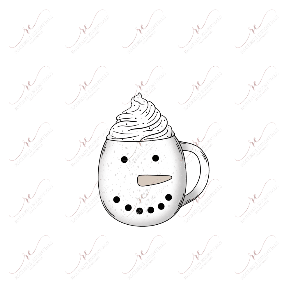 Snowman Mug - Clear Cast Decal