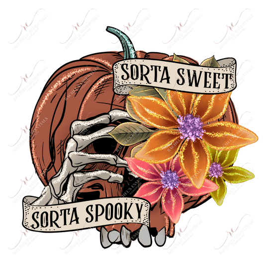 Sorta Sweet Sorta Spooky - Ready To Press Sublimation Transfer Print Sublimation