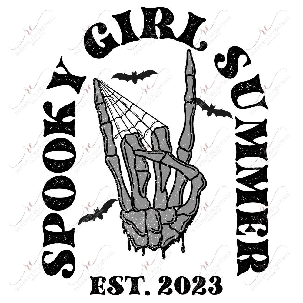Spooky Girl Summer- Ready To Press Sublimation Transfer Print Sublimation