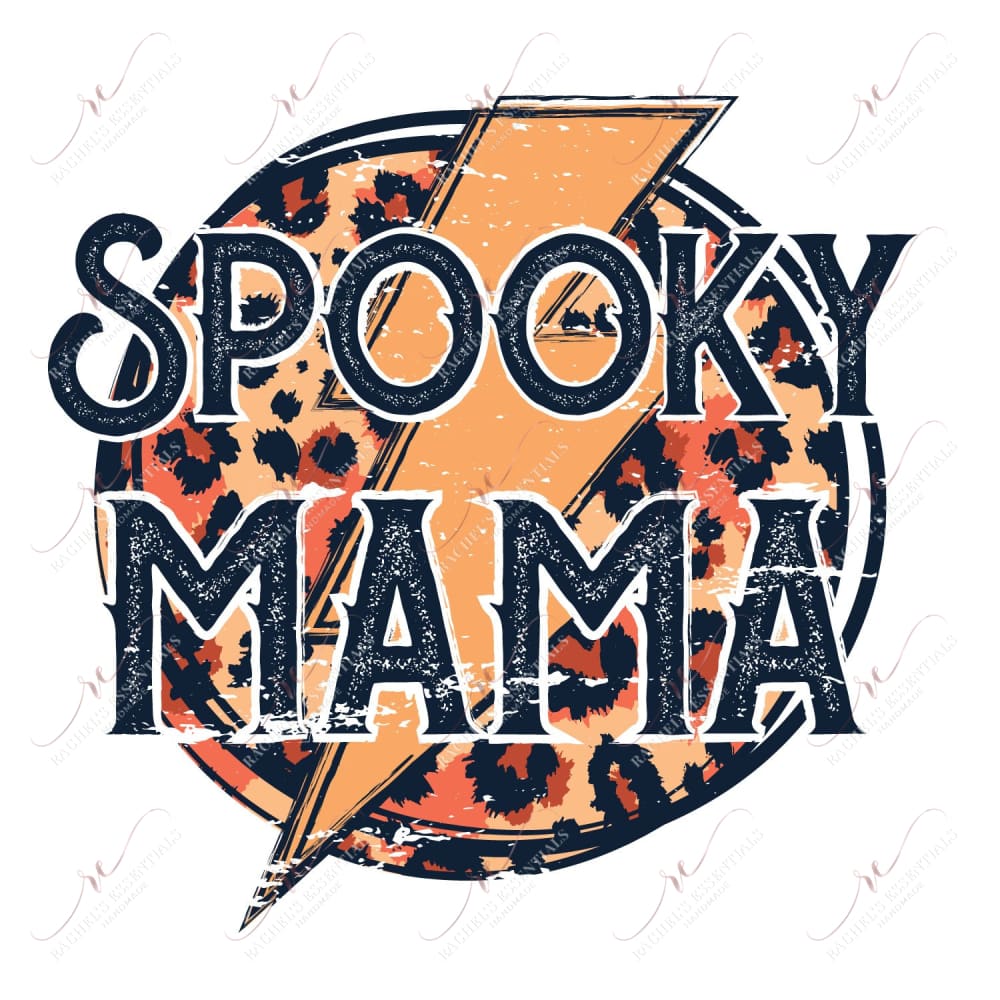 Spooky Mama Leopard - Ready To Press Sublimation Transfer Print Sublimation