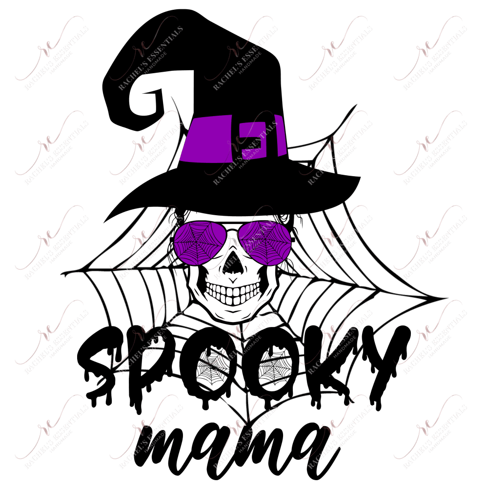 Sublimation 1.99 Spooky mama - ready to press sublimation transfer print freeshipping - Rachel's Essentials