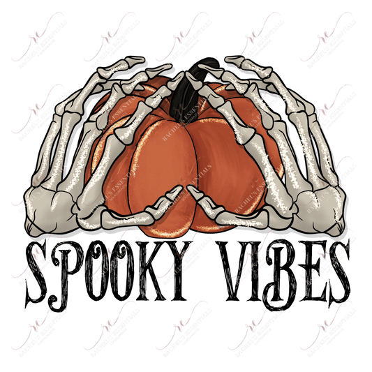 Spooky Vibes - Clear Cast Decal
