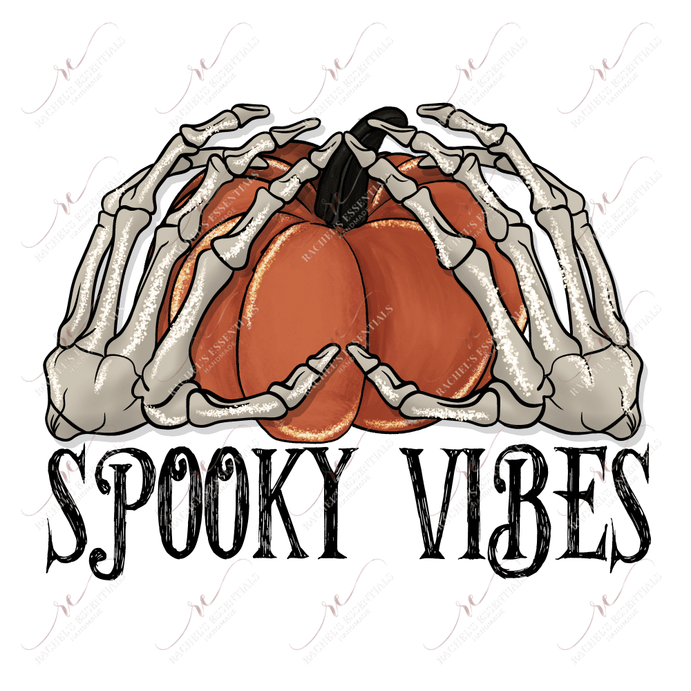 Spooky Vibes - Clear Cast Decal