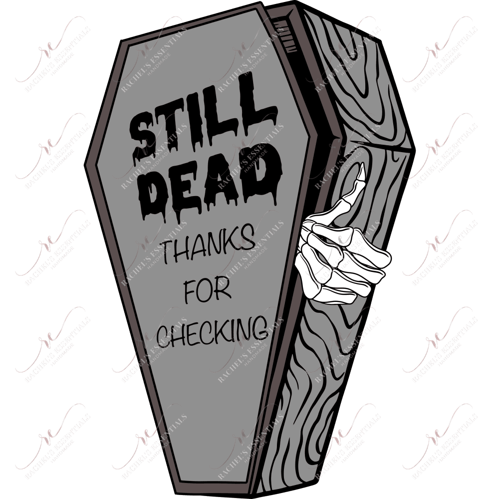 Still Dead - Clear Cast Decal