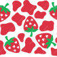 Strawberry Cow Print - Cold Cup Wrap Cold
