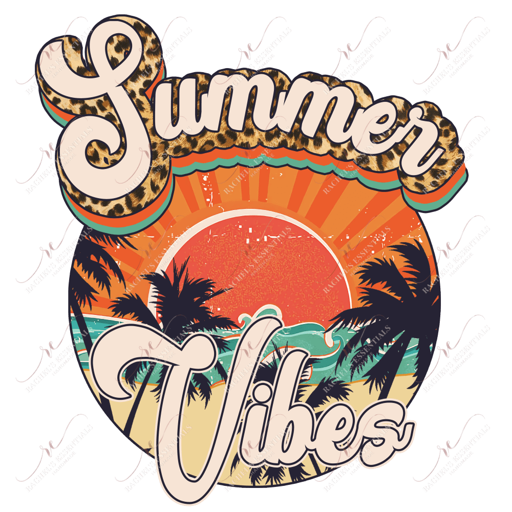 Summer Vibes - Ready To Press Sublimation Transfer Print Sublimation