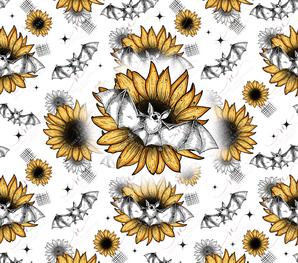 Sunflower Bats - Ready To Press Sublimation Transfer Print Sublimation