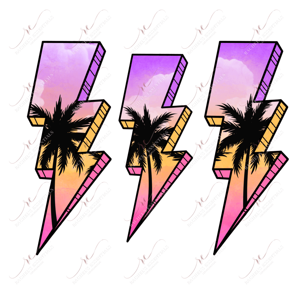 Sunset Bolts - Clear Cast Decal