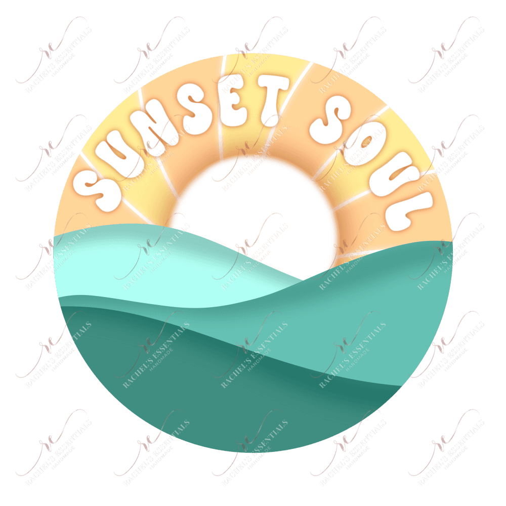 Sunset Soul- Ready To Press Sublimation Transfer Print Sublimation