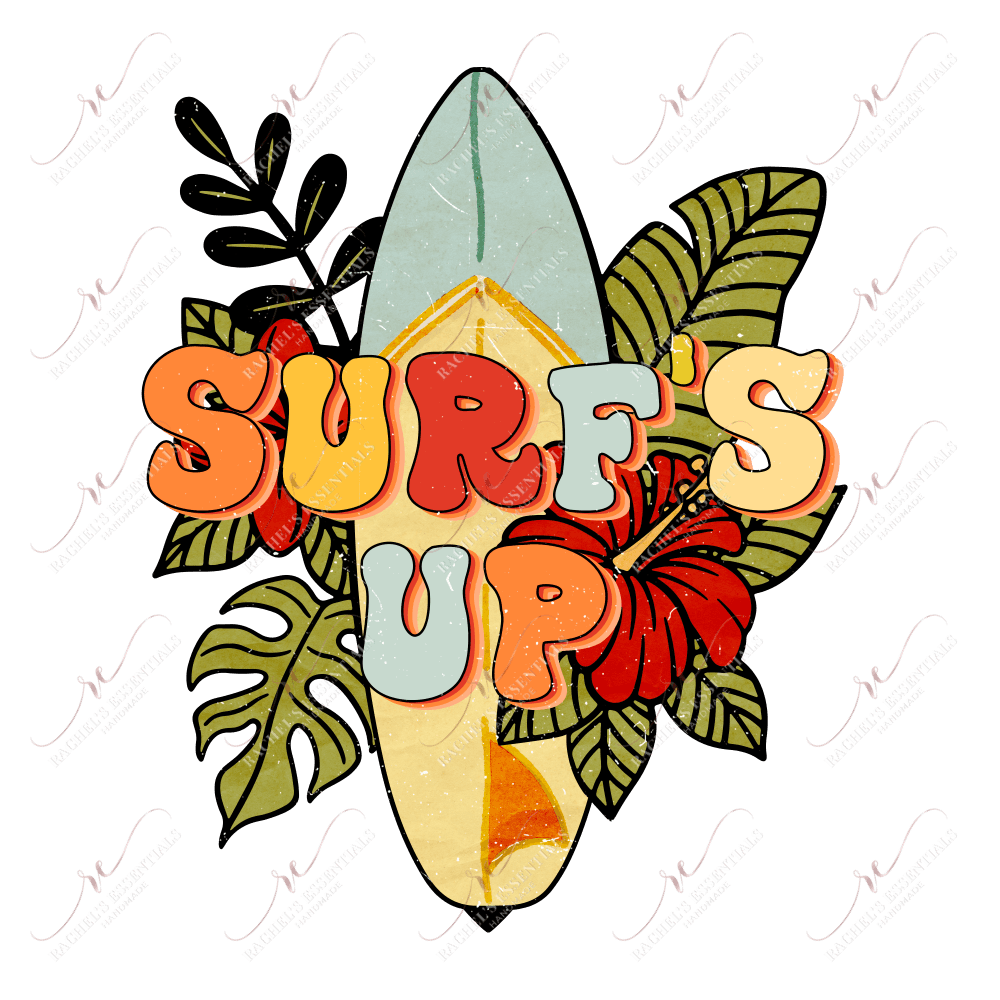 Surfs Up - Clear Cast Decal