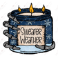 Sweater Weather - Clear Cast Decal