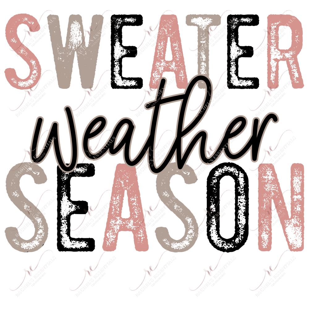 Sweater Weather Season - Clear Cast Decal