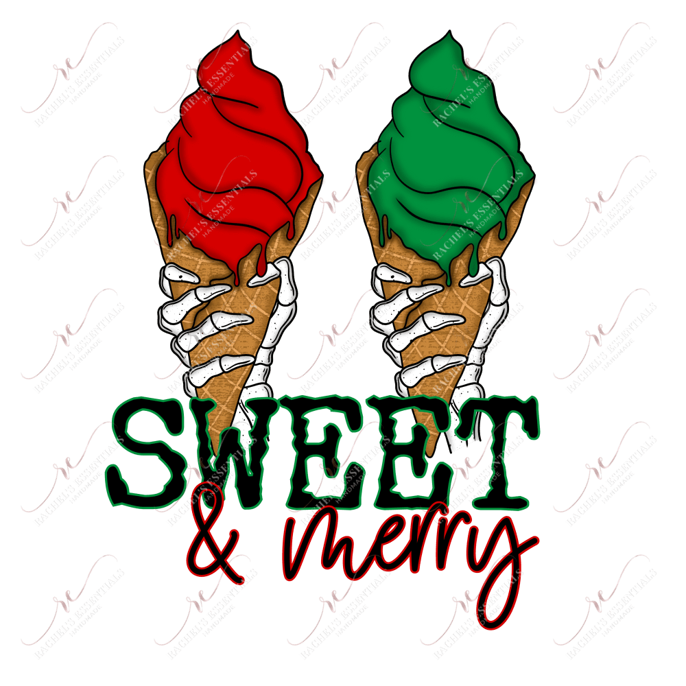 Sweet And Merry - Clear Cast Decal
