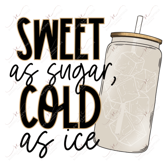 Sweet As Sugar Cold Ice - Clear Cast Decal