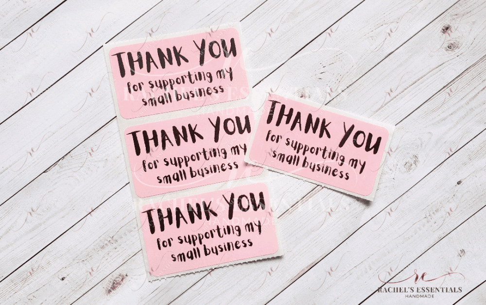 Thank You For Supporting My Small Businesses Business Stickers