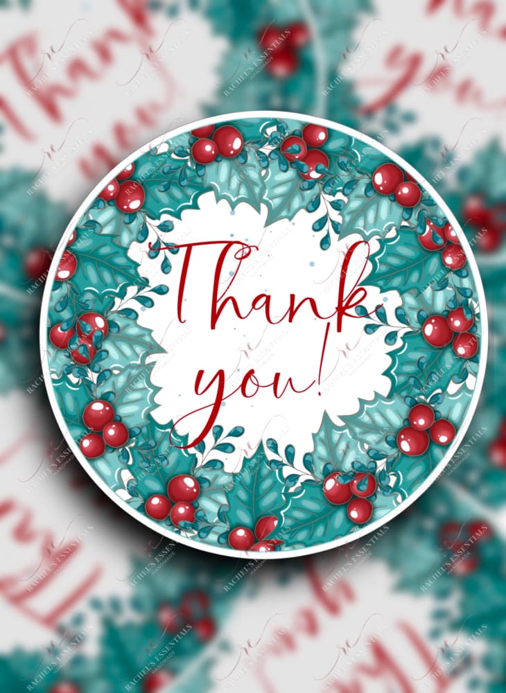 Thank You Mistletoe - Business Sticker Set