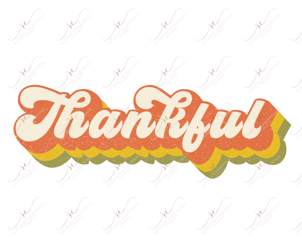 Thankful - Ready To Press Sublimation Transfer Print Sublimation