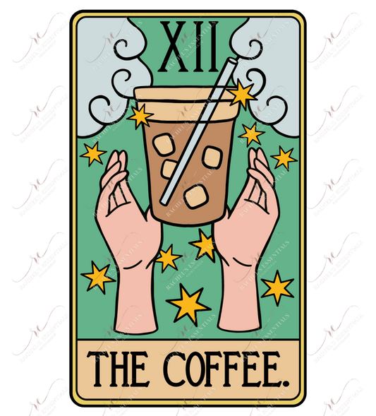 The Coffee Tarot Color - Clear Cast Decal