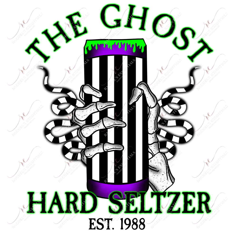 The Ghost Seltzer - Clear Cast Decal