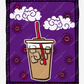 The Iced Coffee Tarot - Ready To Press Sublimation Transfer Print Sublimation