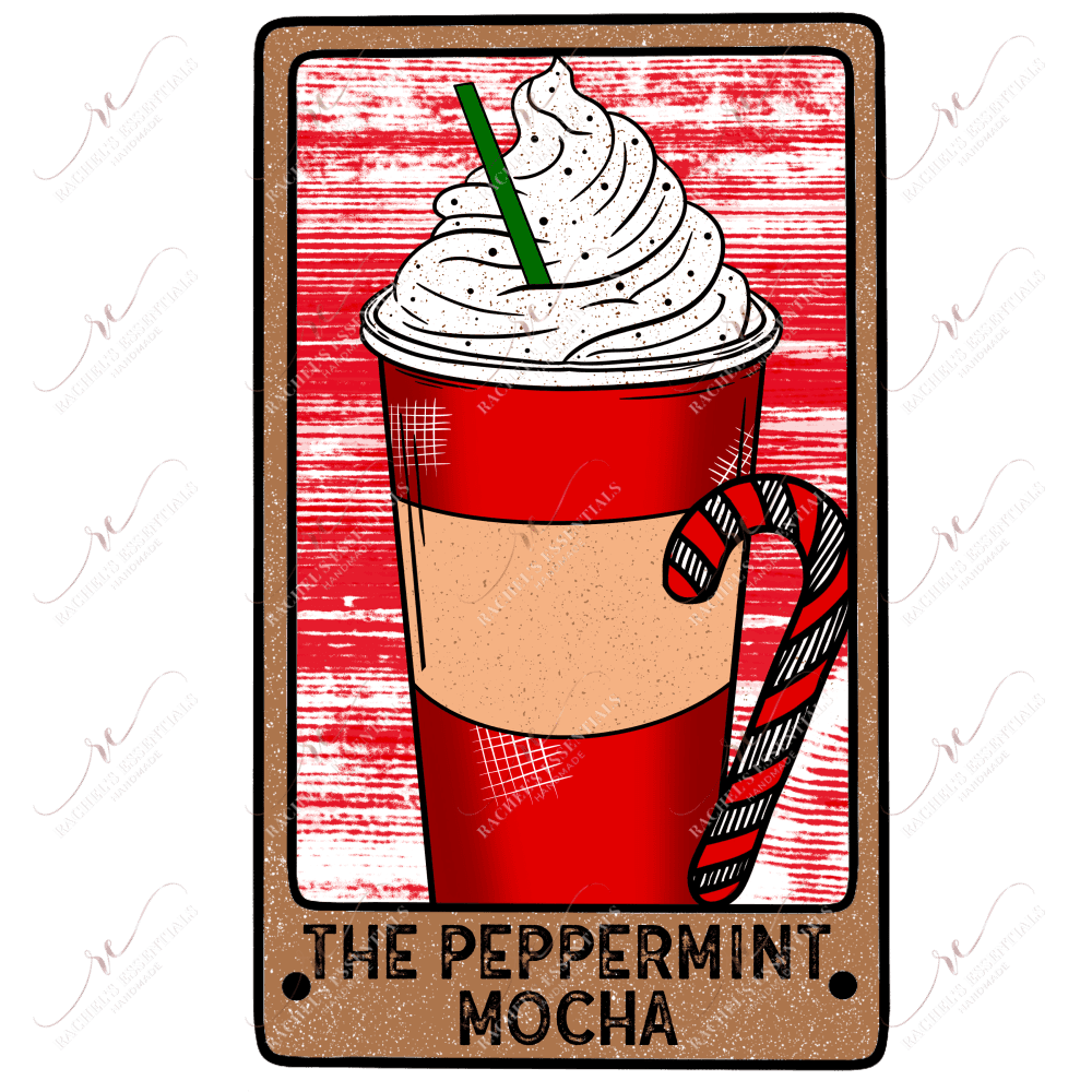 The Peppermint Mocha - Ready To Press Sublimation Transfer Print Sublimation