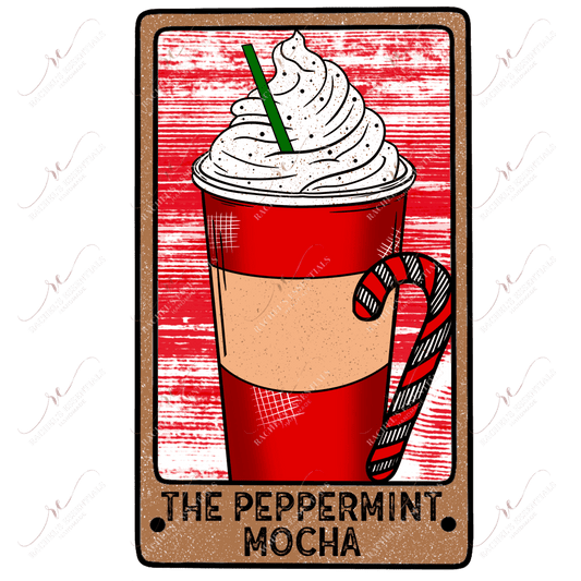 The Peppermint Mocha - Ready To Press Sublimation Transfer Print Sublimation