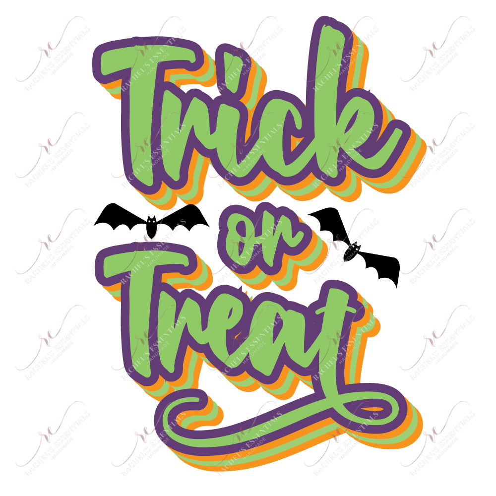 Sublimation 1.99 Trick or Treat Sublimation PRINT Transfer ready to press freeshipping - Rachel's Essentials