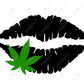 Weed Lips - Ready To Press Sublimation Transfer Print Sublimation