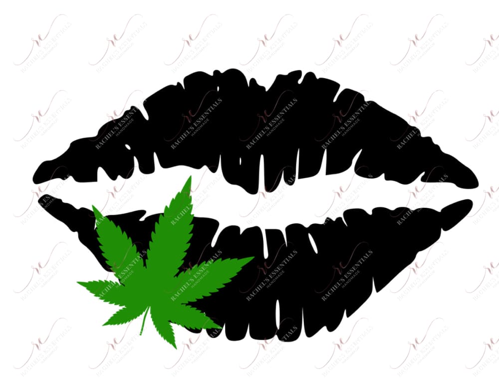 Weed Lips - Ready To Press Sublimation Transfer Print Sublimation