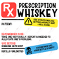 Whiskey Prescription Rx - Ready To Press Sublimation Transfer Print Sublimation